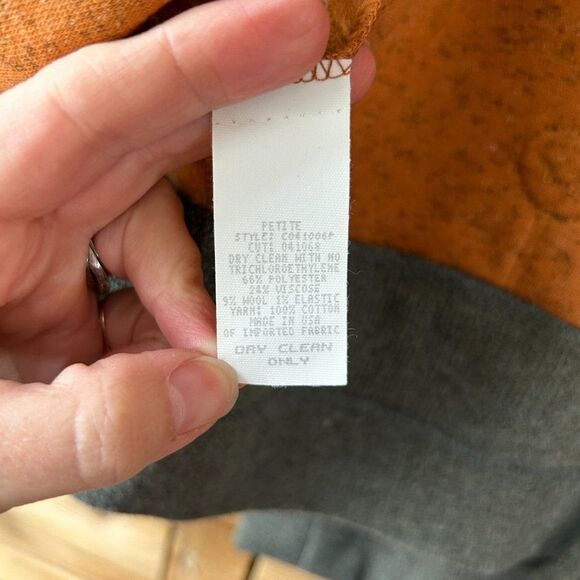 Vintage Canvasbacks 2 Petite 2 Piece Set -‎ Skirt and Fleece Cardigan Sweater - Picture 3 of 10